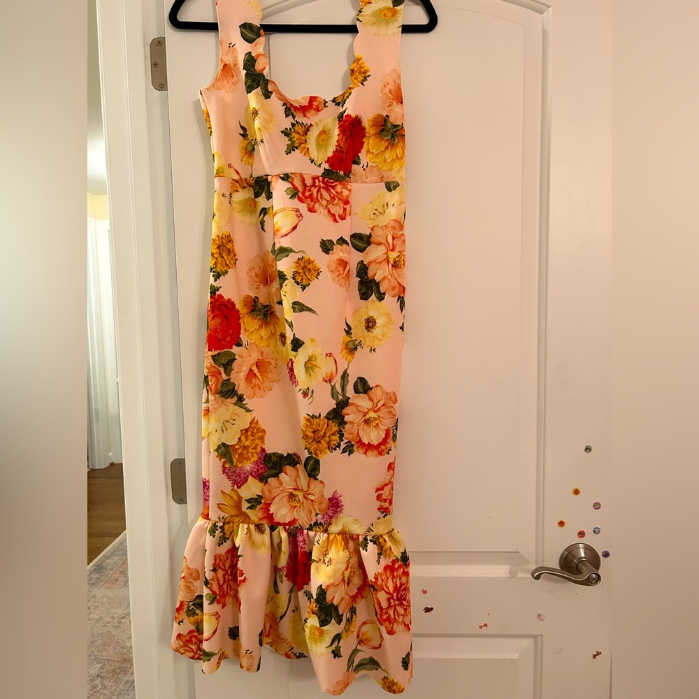 ASOS floral midi maternity dress